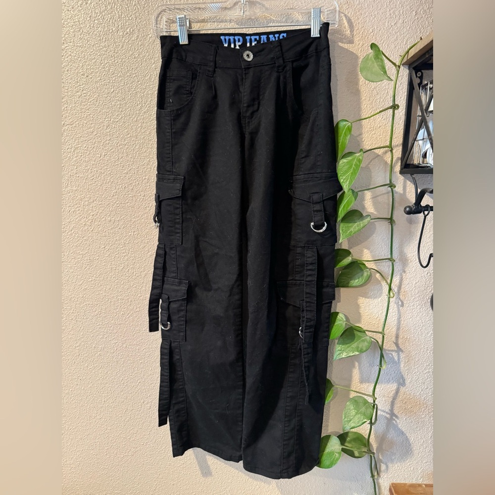 VIP black cargo pants